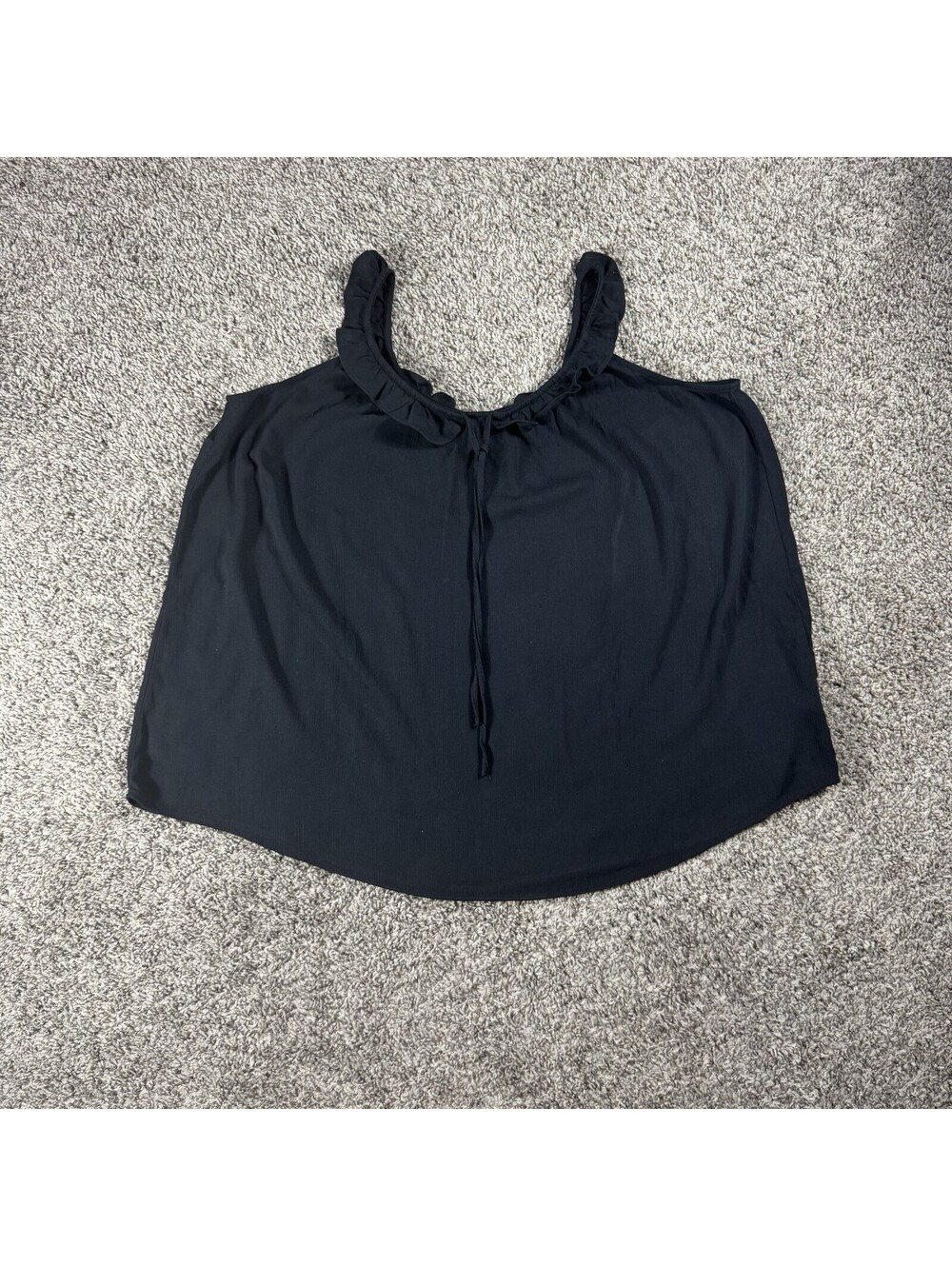 Torrid Sophie Cami Tank Top Women's 1/ 1X Black Flowy Casual Essentials Summer